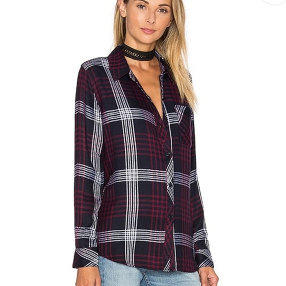 Rails Tops - Rails • Hunter Flannel in Indigo Merlot